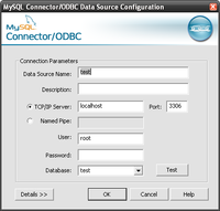 Пользовательский DSN для подключения к MySQL